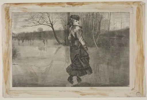 Cutting a Figure, by Winslow Homer