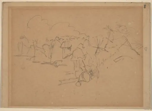 End of the March [recto], by Winslow Homer