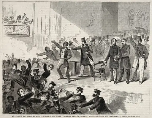 Expulsion of Negroes and Abolitionists from Tremont Temple, Boston, Massachusetts, on December 3, 1860, by Winslow Homer