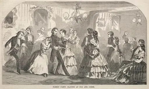 Family Party Playing at Fox and Geese, by Winslow Homer