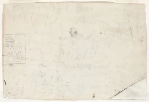 Figure on Horseback and Other Studies [verso], by Winslow Homer