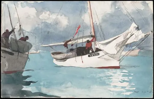 Fishing Boats, Key West, by Winslow Homer