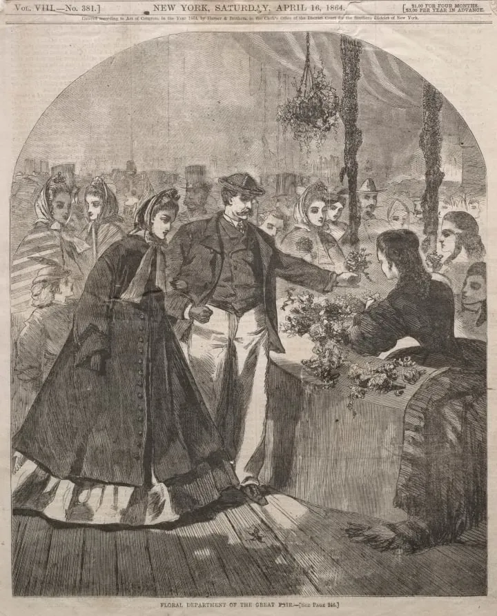 Floral Department of the Great Fair, by Winslow Homer, 1864