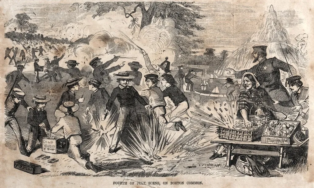 Fourth of July Scene, on Boston Common, by Winslow Homer, 1859