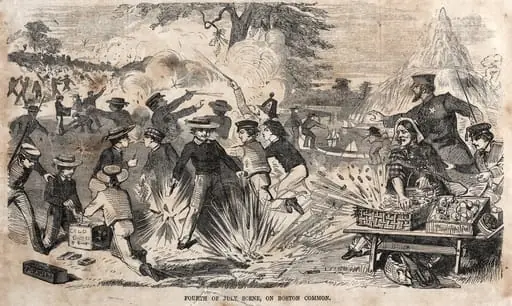 Fourth of July Scene, on Boston Common, by Winslow Homer