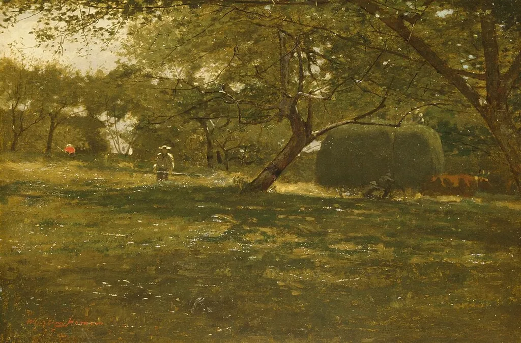 Harvest Scene, by Winslow Homer, oil, 1873
