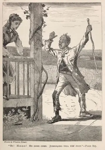 "Hi! H-O-O-O!  He Done Come.  Jumboloro Tell You First.", by Winslow Homer