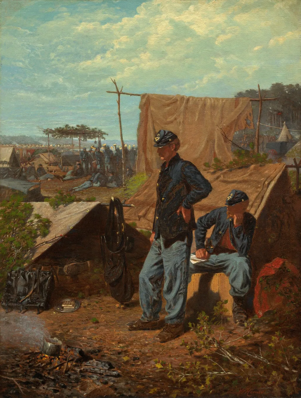 Home, Sweet Home, by Winslow Homer, oil, 1863