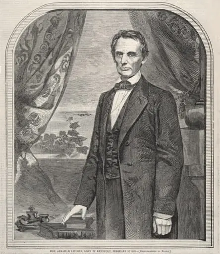 Hon. Abraham Lincoln, Born in Kentucky, February 12, 1809, by Winslow Homer