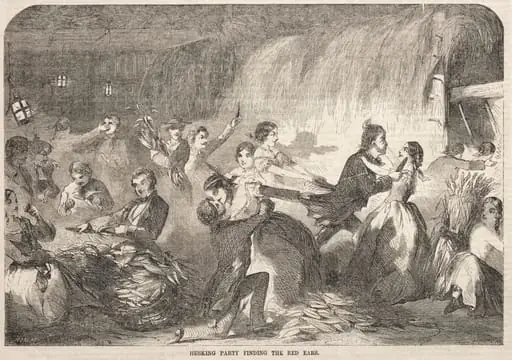 Husking Party Finding the Red Ears, by Winslow Homer