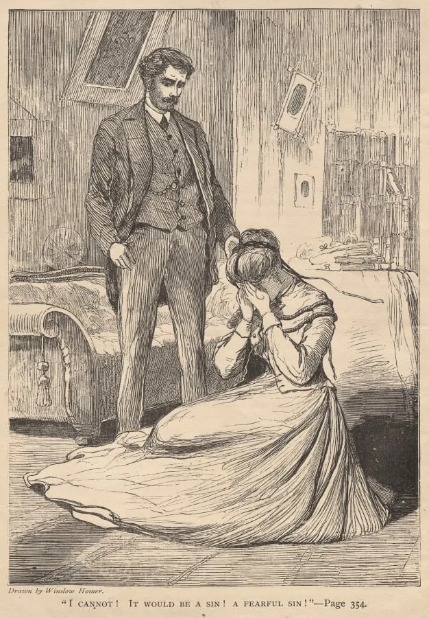 "I Cannot! It Would Be a Sin! A Fearful Sin!", by Winslow Homer, 1868