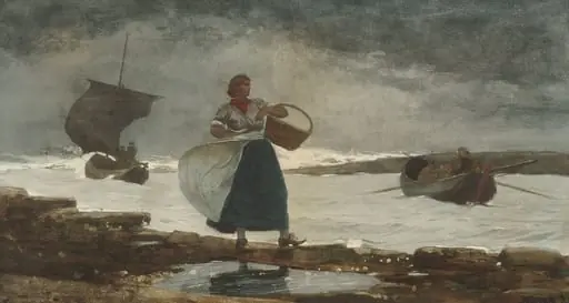 Inside the Bar, by Winslow Homer