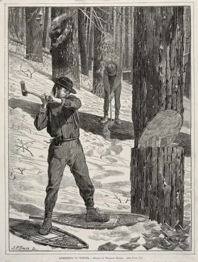 Lumbering in Winter, by Winslow Homer
