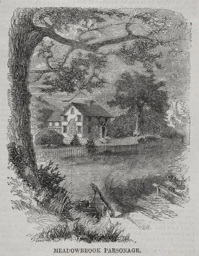 Meadowbrook Parsonage, by Winslow Homer, 1860