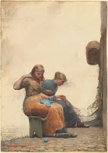 Mending the Nets, by Winslow Homer