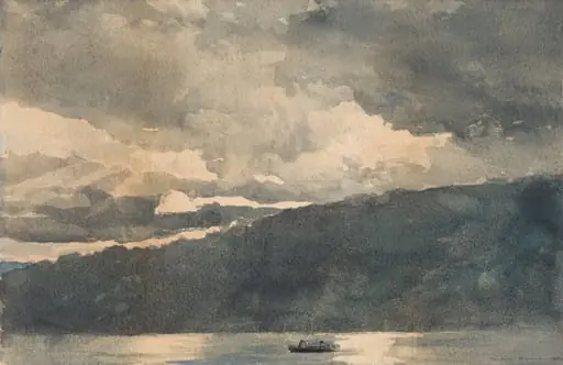 Mink Lake, Adirondacks, by Winslow Homer