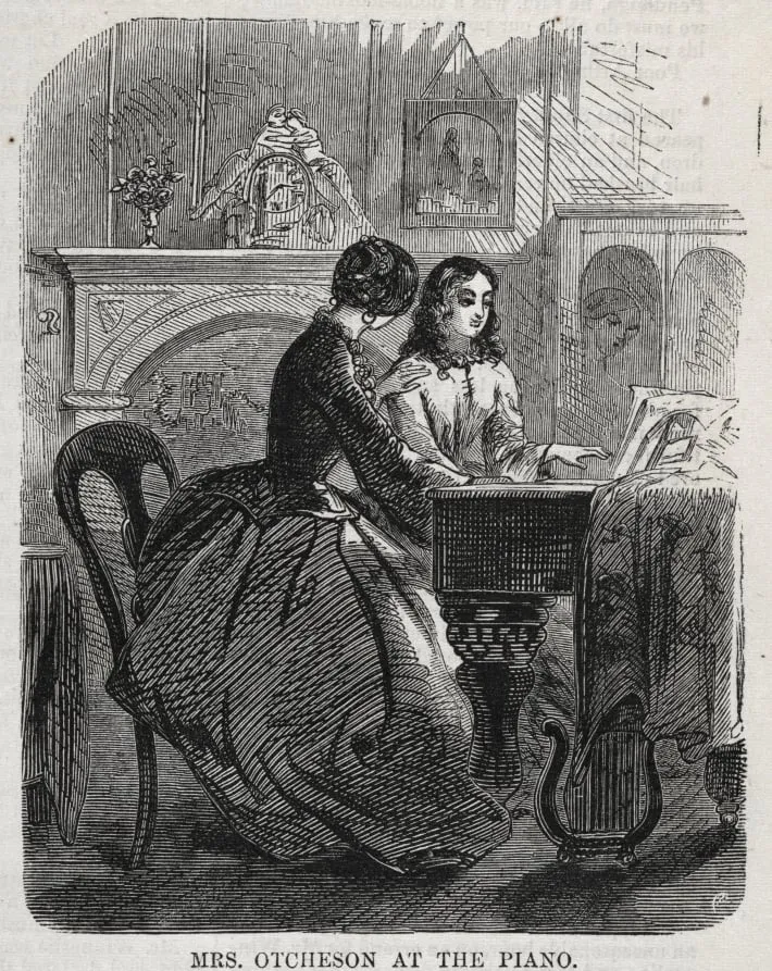 Mrs. Otcheson at the Piano, by Winslow Homer, 1860