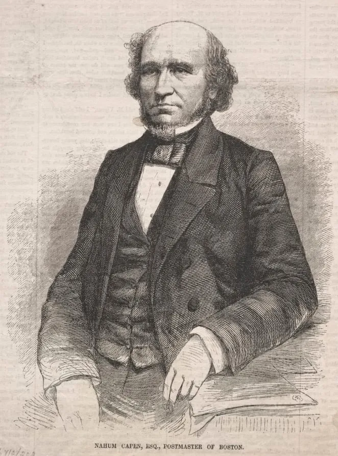Nahum Capen, Esq., Postmaster of Boston, by Winslow Homer, 1859