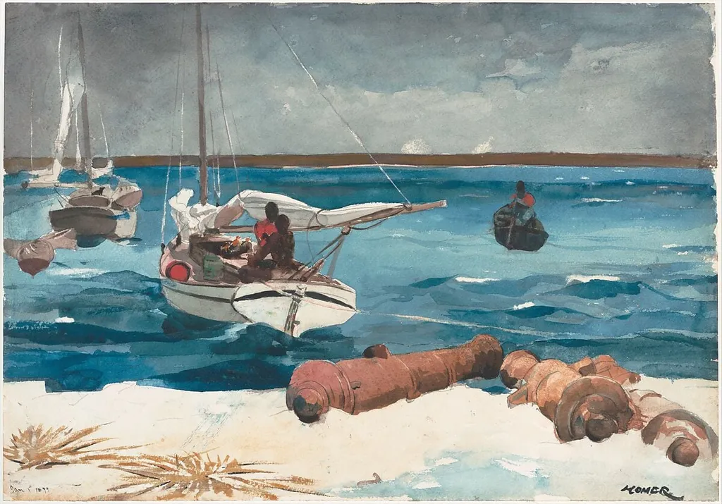 Nassau, by Winslow Homer, graphite, 1899