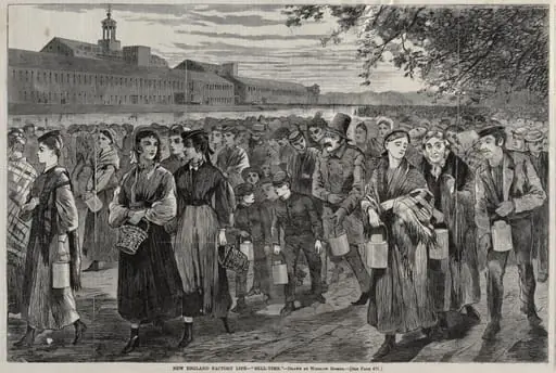 New England Factory Life - "Bell-Time", by Winslow Homer