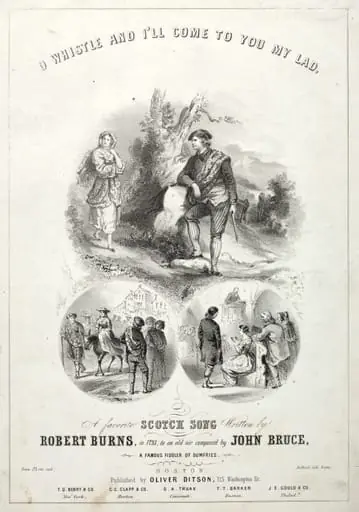 Oh Whistle and I'll Come to you, My Lad - Sheet Music Cover, by Winslow Homer