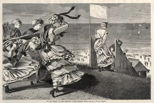 On the Bluff at Long Branch, at the Bathing Hour, by Winslow Homer