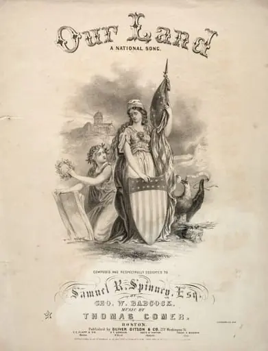 Our Land - Sheet Music Cover, by Winslow Homer
