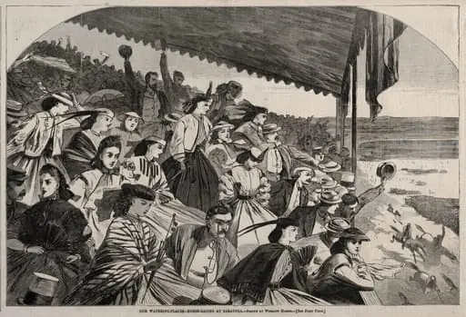 Our Watering Places - Horse Racing at Saratoga, by Winslow Homer