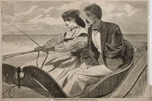 Our Watering Places - The Empty Sleeve at Newport, by Winslow Homer