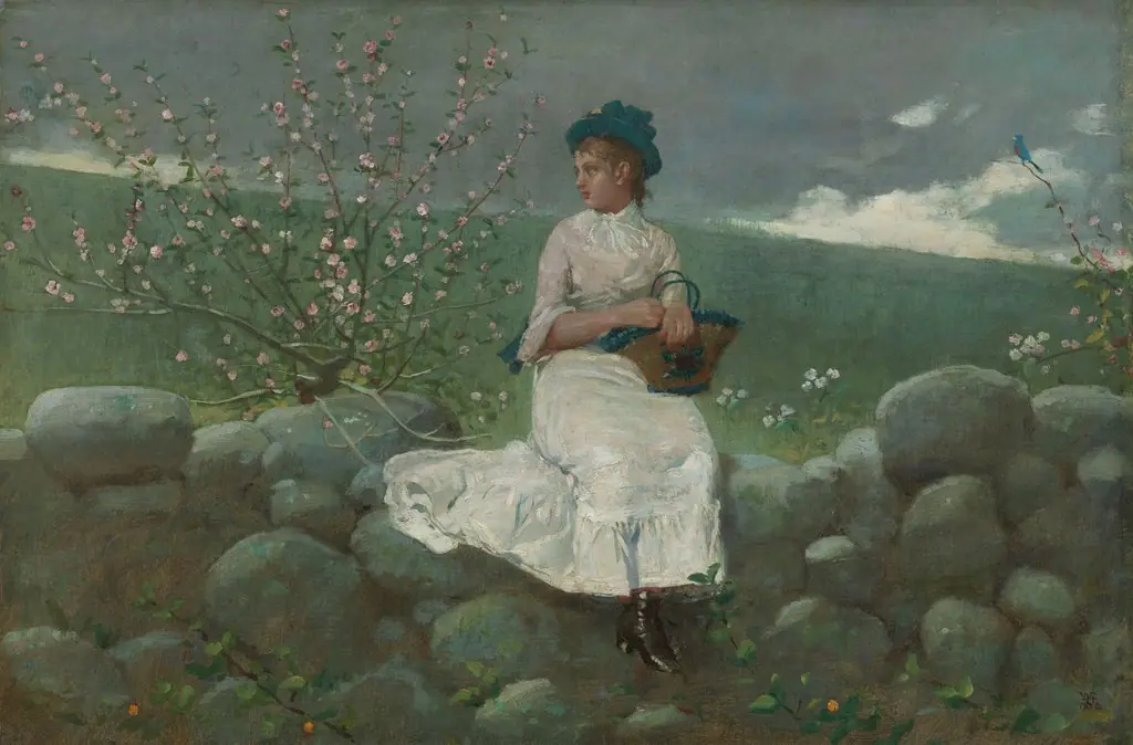 Peach Blossoms, by Winslow Homer