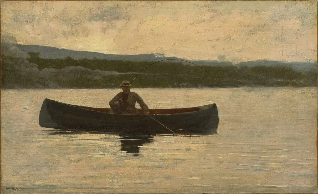 Playing a Fish, by Winslow Homer