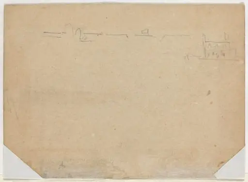 Roof Line [verso], by Winslow Homer