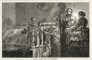 Santa Claus and his Presents, by Winslow Homer, 1858
