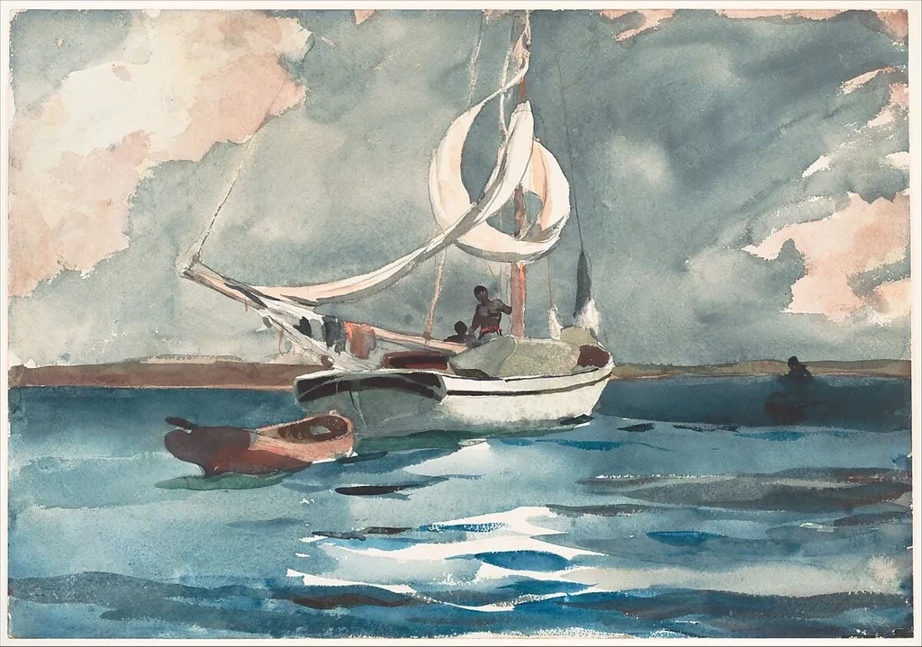 Sloop, Nassau, by Winslow Homer, watercolor, 1899