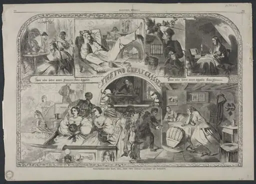 Thanksgiving Day, 1860 - The Two Great Classes of Society, by Winslow Homer