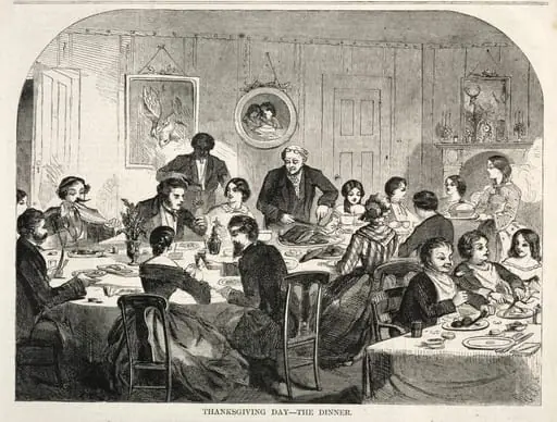 Thanksgiving Day - The Dinner, by Winslow Homer