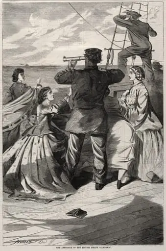 The Approach of the British Pirate "Alabama", by Winslow Homer