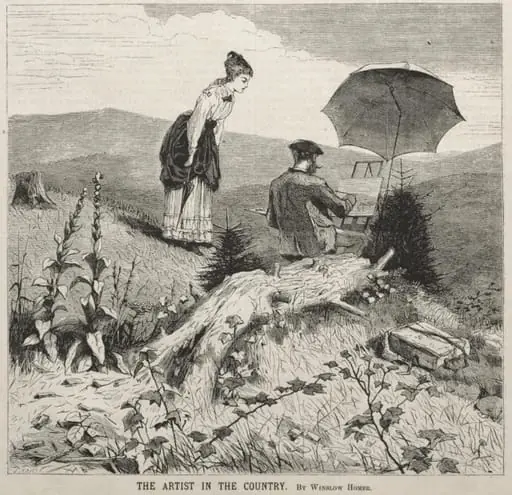 The Artist in the Country, by Winslow Homer