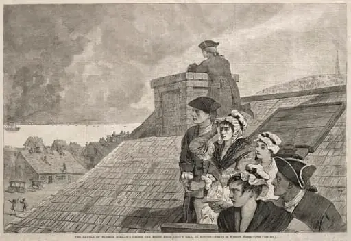 The Battle of Bunker Hill - Watching the Fight from Copp's Hill, in Boston, by Winslow Homer