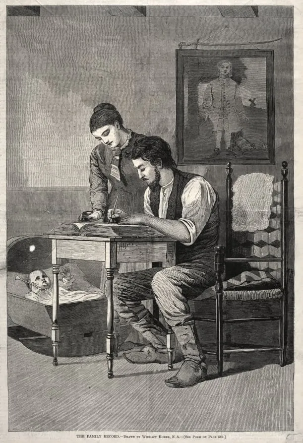 The Family Record, by Winslow Homer, 1875
