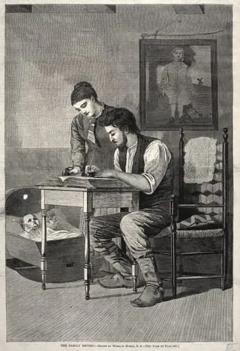 The Family Record, by Winslow Homer