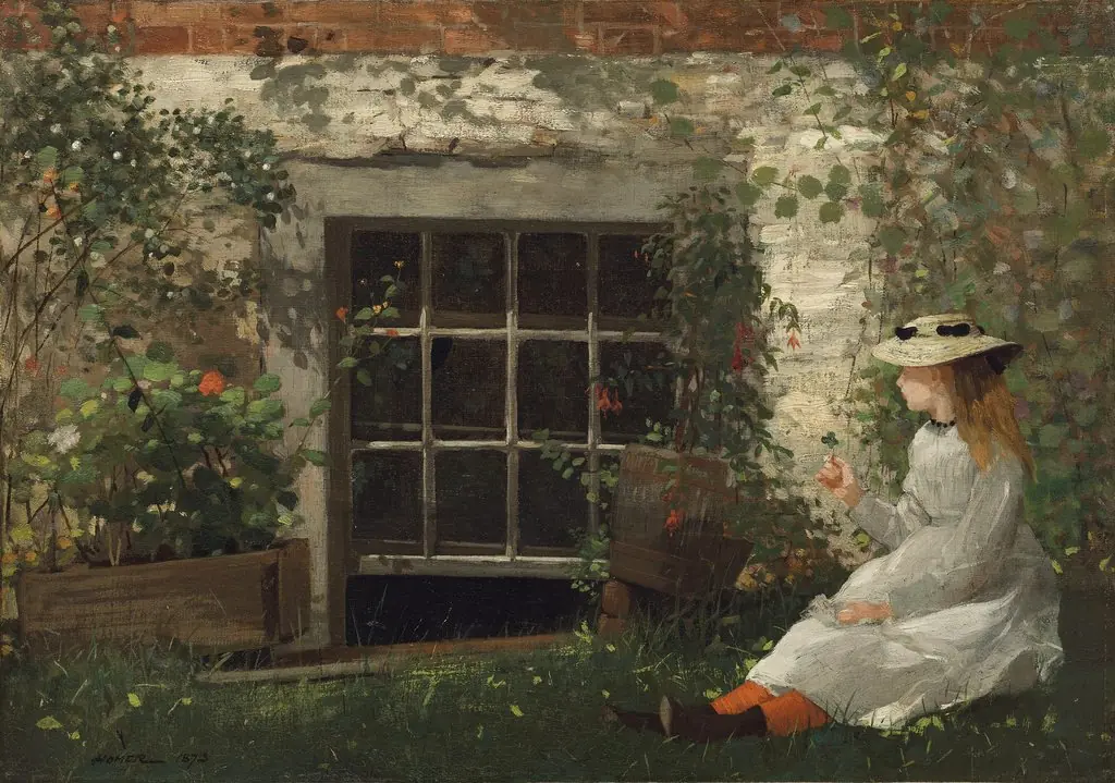 The Four-Leaf Clover, by Winslow Homer