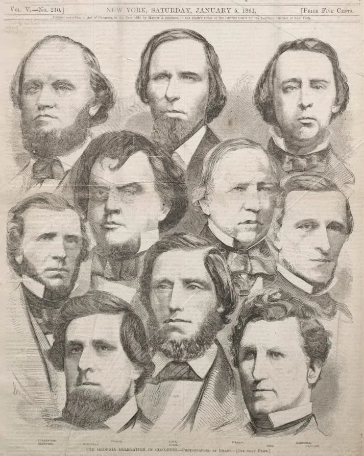 The Georgia Delegation in Congress, by Winslow Homer, 1861
