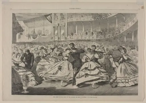 The Great Russian Ball at the Academy of Music, November 5, 1863, by Winslow Homer