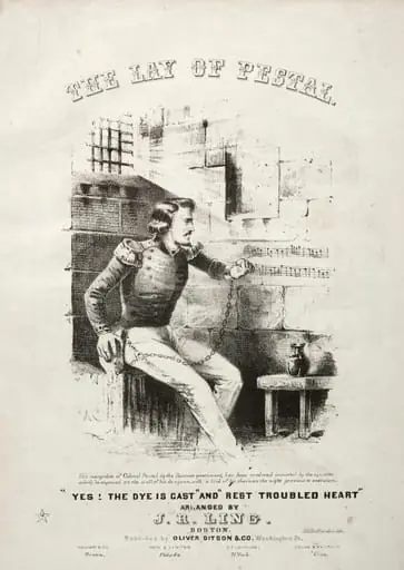 The Lay of Pestal - Sheet Music Cover, by Winslow Homer