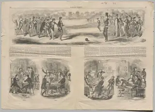 The Match between the Sophs and Freshmen, by Winslow Homer, 1857