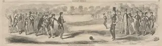 The Match between the Sophs and Freshmen - The Opening, by Winslow Homer, 1857