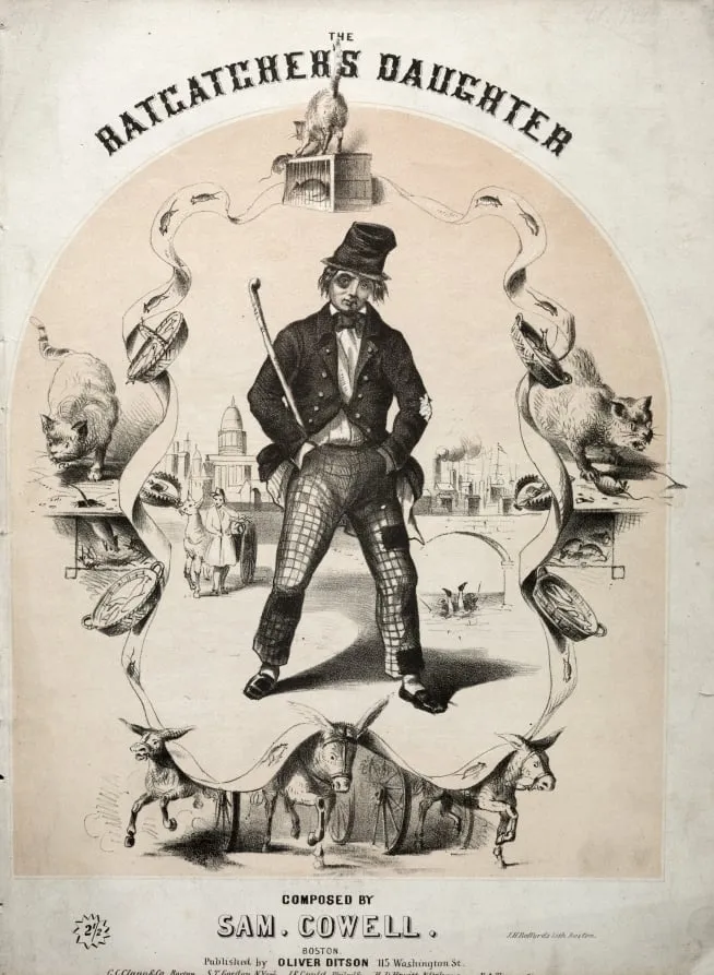 The Ratcatcher's Daughter - Sheet Music Cover, by Winslow Homer, 1862