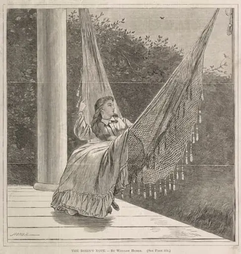 The Robin's Note, by Winslow Homer