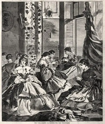 The War - Making Havelocks for the Volunteers, by Winslow Homer